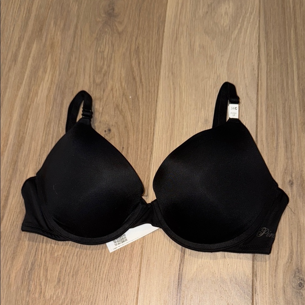 Black Contour Bras with Underwire Support